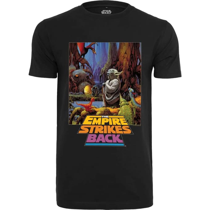 Merchcode Star Wars - Star Wars Yoda Poster Heren T-shirt - M - Zwart