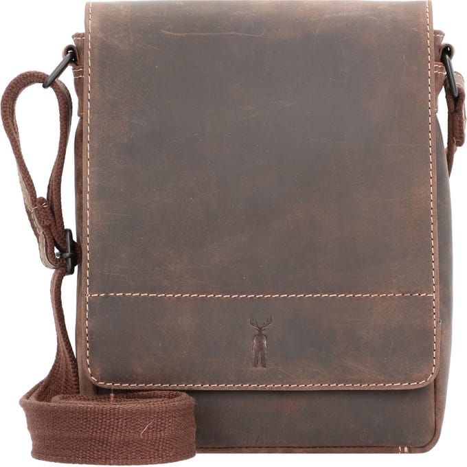 Jack Kinsky Baltimore 3 Schoudertas Leer 19 cm - Jongens - mokka