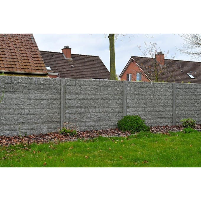 Intergard Beton schutting Rockstone dubbelzijdig 200x193cm