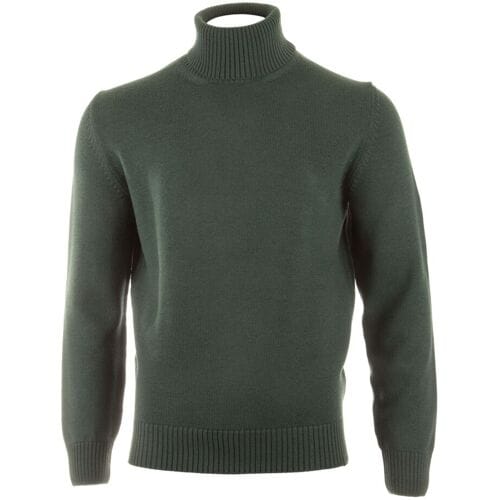 Paul & Shark Trui Shark Tag Soft Cool Touch Wool Turtleneck Garden Green / male