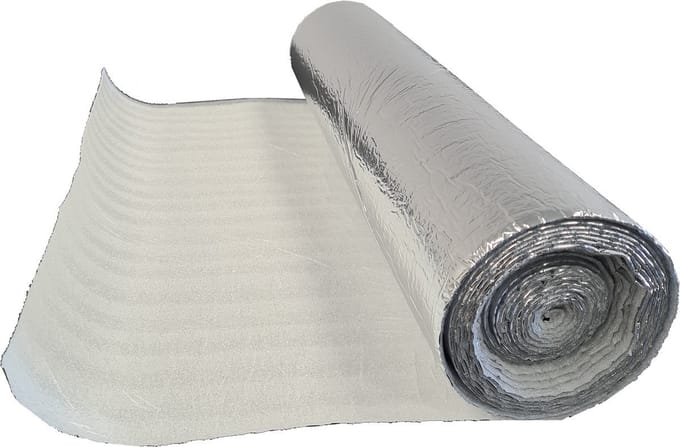 Maclean Radiatorfolie Therm - Polyetheen - Rd Waarde 0,1m² K/w - 2mm - 50x400cm - 2m²