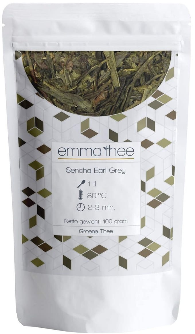 Sencha Earl Grey 100 Gram - Losse Thee - Puur & Natuurlijk - Fris & Bergamot