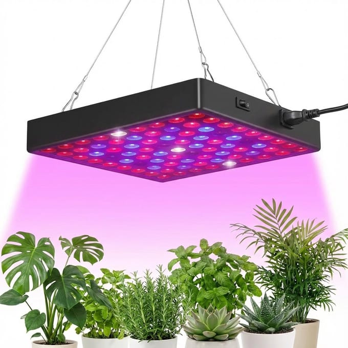MUPOO LED Kweeklamp - 81 LEDs Volledig Spectrum - Groeilamp Full Spectrum - 12W