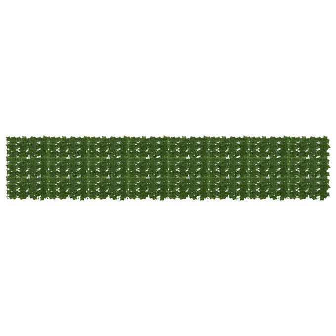 vidaXL - Balkonscherm - met - bladeren - Groen - 400 - x - 75 - cm