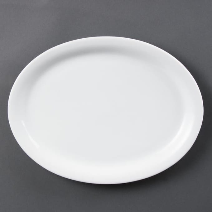 Olympia Whiteware Ovale Serveerschaal 29,2cm (6 Stuks)