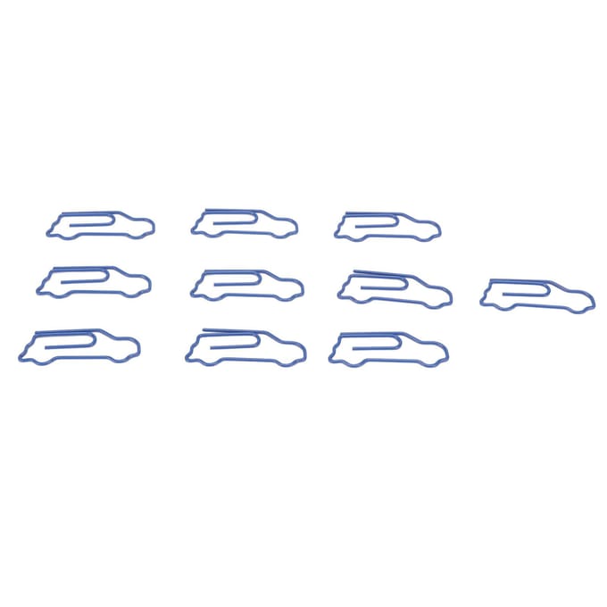 100 Stuks Vormige Paperclips Auto Vorm Metaal Leuke Stijl Licht Draagbaar Kantoorclips voor Documentenmap gray