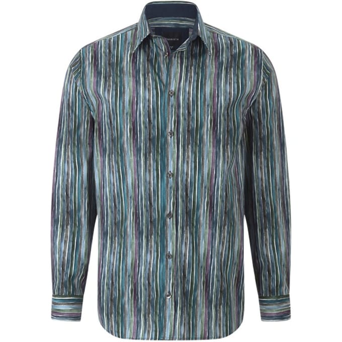 Babista herren Overhemd - 37/38 - petrol - Plus Size