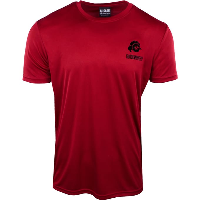 Heren Fitness Functioneel T-shirt Sport Outdoor Rood