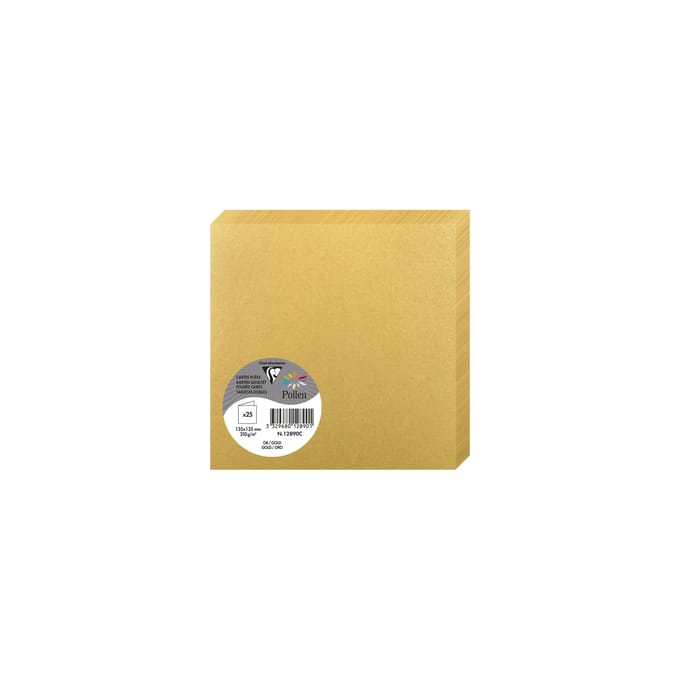 25 gevouwen kaarten Clairefontaine Pollen