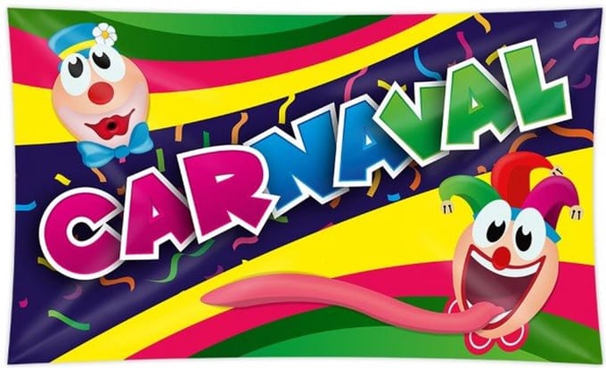 Gevelvlag Carnaval 90 x150 cm