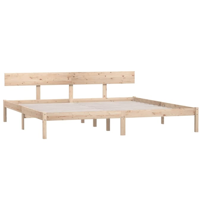 vidaXL - Bedframe - zonder - matras - massief - hout - 200x200 - cm