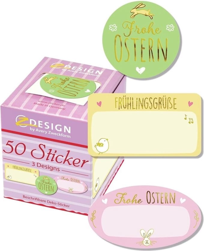 AVERY Zweckform ZDesign Oster-Sticker auf Rolle