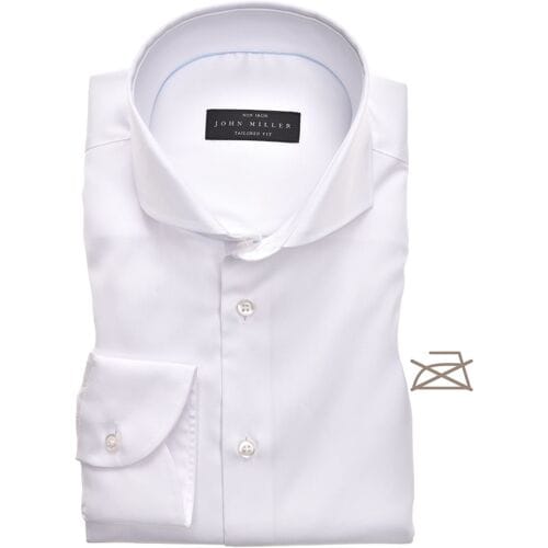 John Miller Overhemd Tailored Uni Non Iron Wit / male