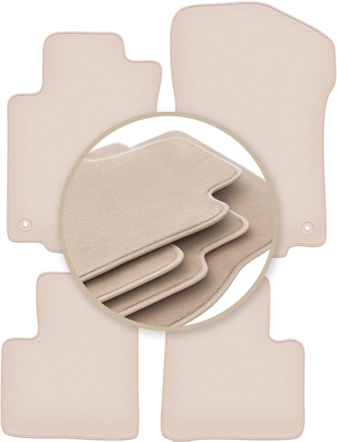 PREMIUM beige vloermatten voor: Mercedes GL I X164 SUV 2006-2012