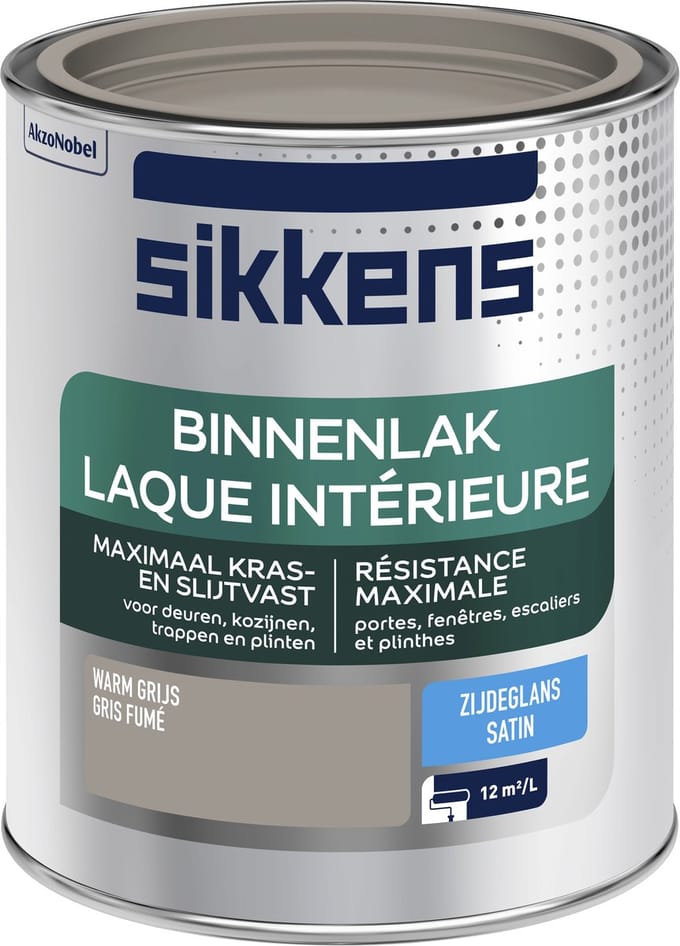 Sikkens - Binnenlak Zijdeglans - Warmgrijs - 750 ML