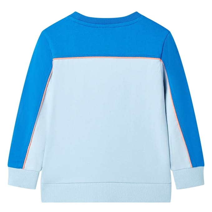 vidaXL - Kindertrui - 128 - felblauw - en - lichtblauw