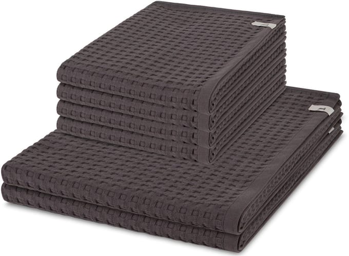 Möve Sonstiges 4 X handdoek 2 X douchehanddoek - in set 6 pack Piquee