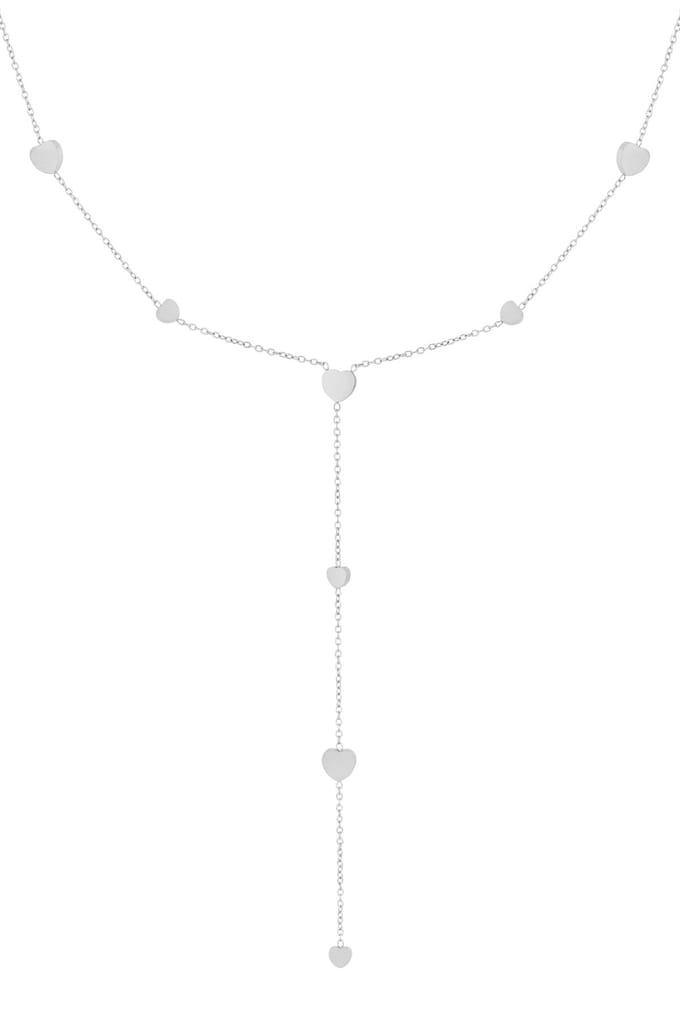 Amoura Drop Necklace - Zilverkleurig / Stainless Steel