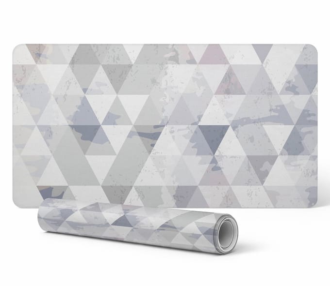 Decoratieve laptopmat met geometrisch camouflagepatroon, 100x50 cm