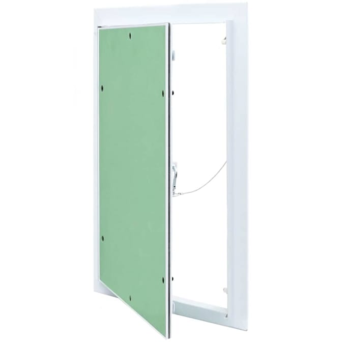 vidaXL - Access - Panel - Groen - en - Zilver - 30 - x - 45 - cm - Aluminium - en - Gipsplaat