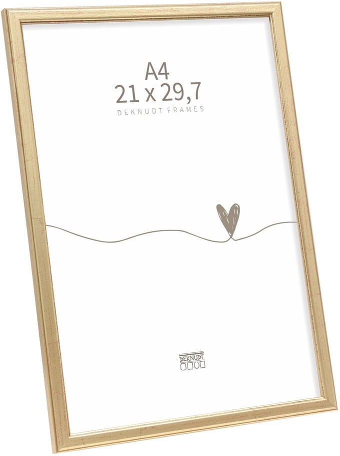 Deknudt Frames fotolijst S236A1 - goudkleurig hout - A4 - 21x29,7 cm
