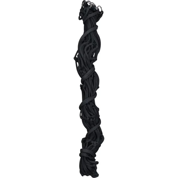 QHP - Hooinetje - Lengte 100cm - Inhoud 2-3 kg - Maas 8 cm - Zwart