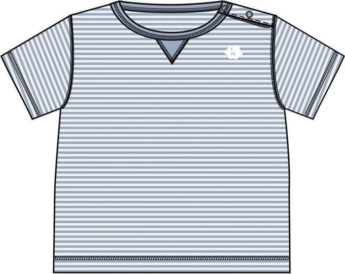 Koeka - T-shirt korte mouw Palm Beach - Soft blue - 74x80