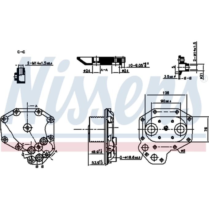Motorradiateur NISSENS 91140