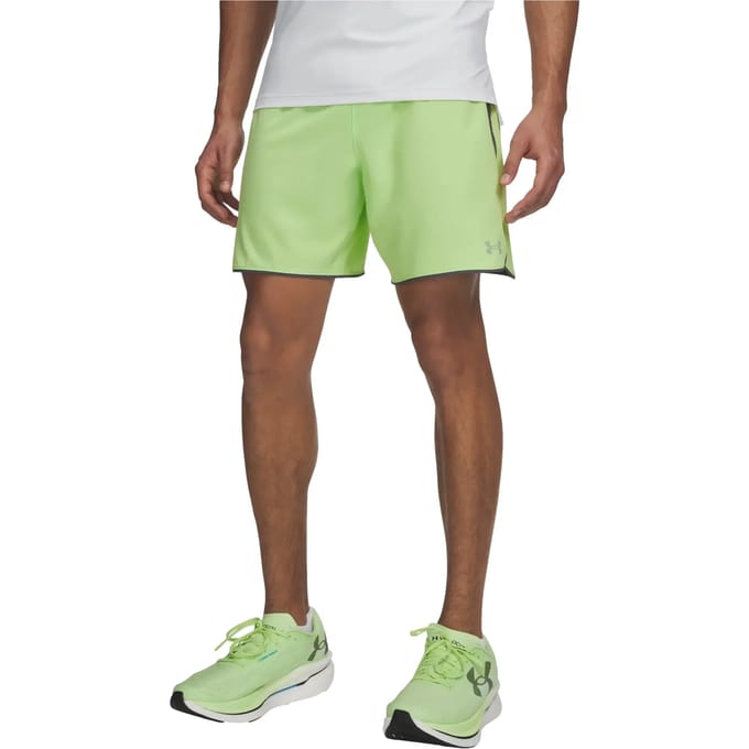 Under Armour Velociti Pro 7in  Hardloopshorts Heren-neongroen, zilver