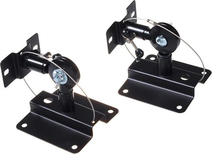 Luidspreker muurbeugel wandbeugel voor speakers set 2 stuks Zwart Maclean MC-553