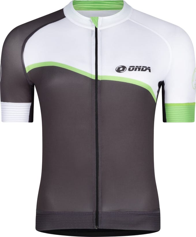 ONDA Fietsshirt korte mouw heren Grijs Groen Wit - Algarve 4 - S