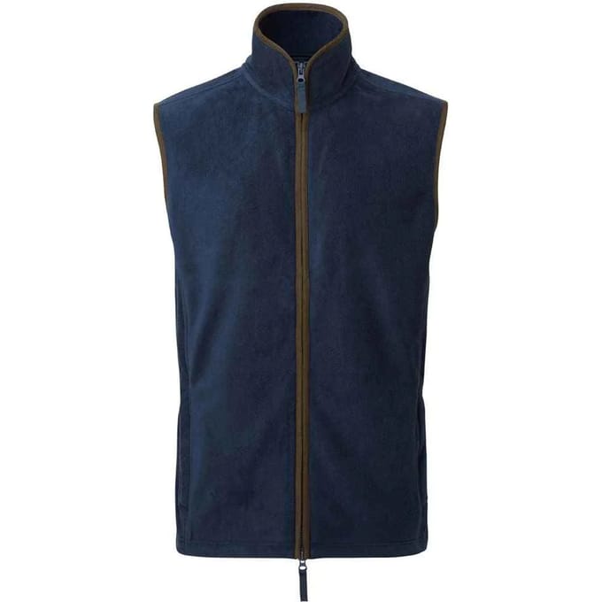 Premier Heren Artisan Fleece Gilet (Marine / Bruin)