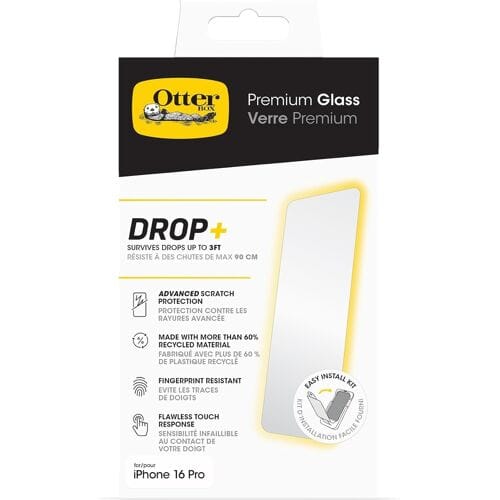 Otterbox - Premium Glass Eco geschikt voor iPhone 16 Pro Screenprotector - transparant | transparant