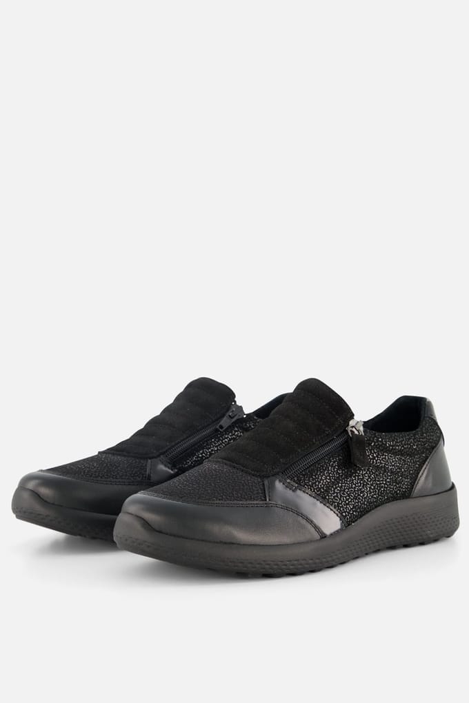 Feyn Kira 33 Sneakers zwart Leer K-Leest - Maat 39