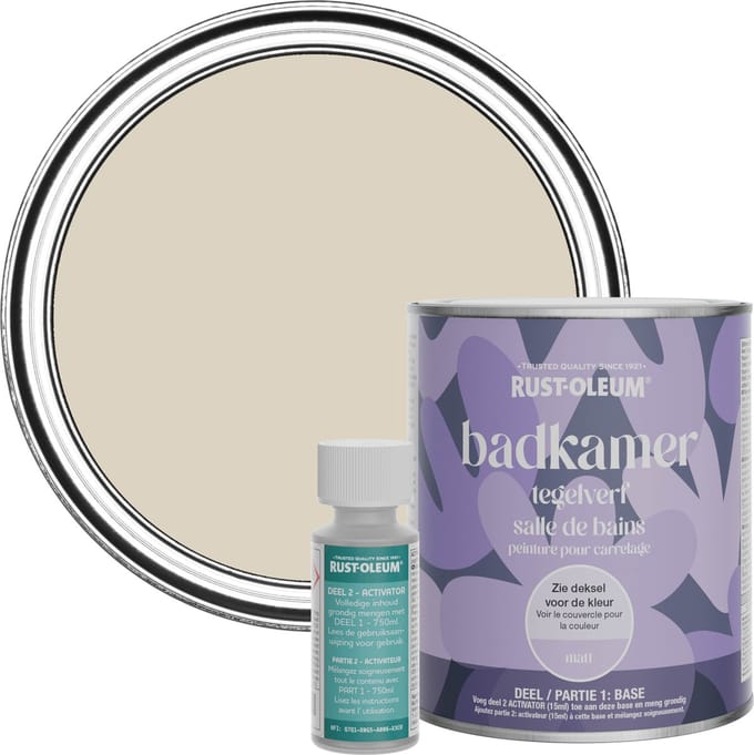 Rust-Oleum Lichtbruin Badkamer Tegelverf Matt - Jute 750ml