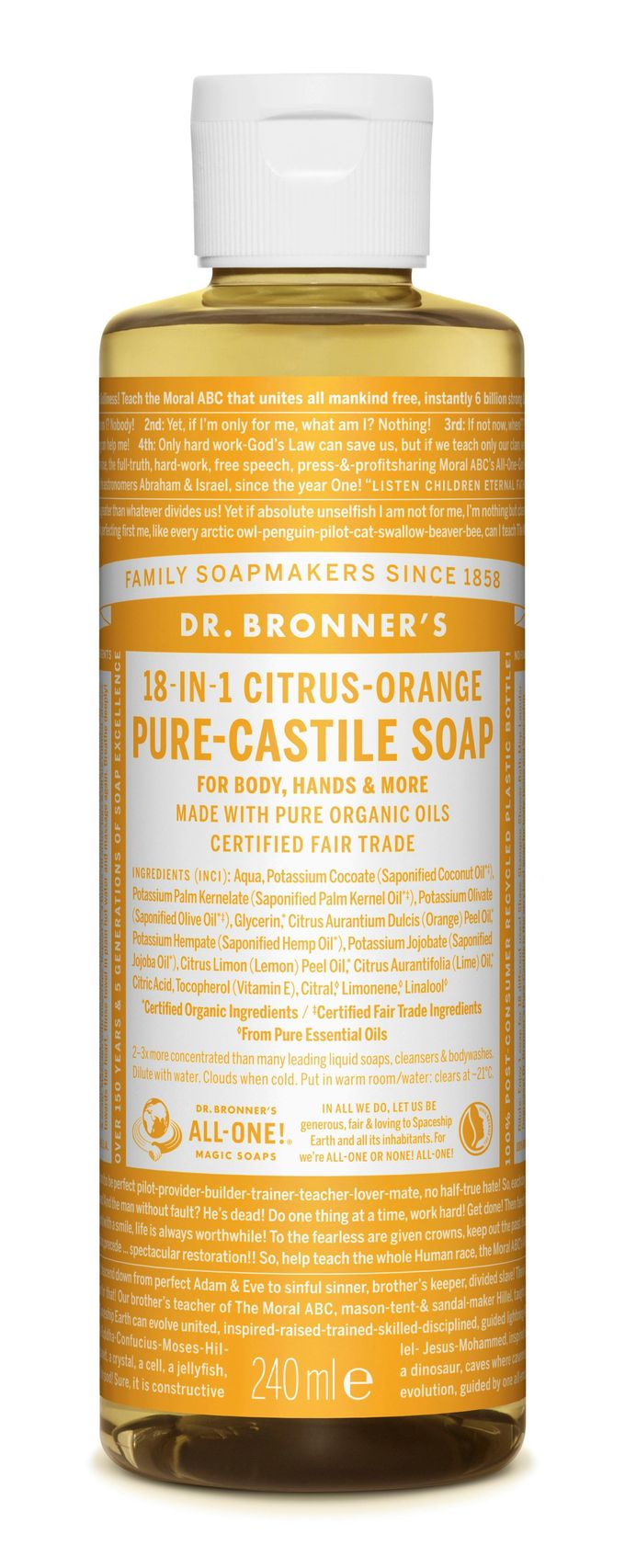 Dr. Bronner’s Dr. Bronner&rsquo;s Magic Soap Citrus 240 ml