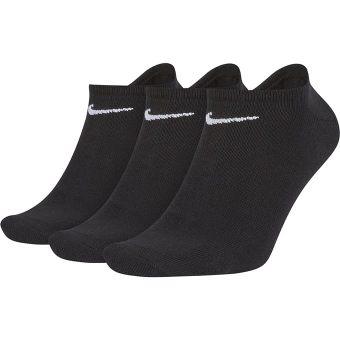Nike Training Socks No Show Black, S