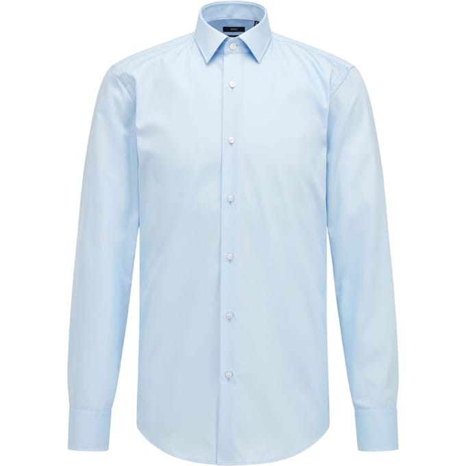 Boss Heren Eliott Regular Shirt (Blauw)