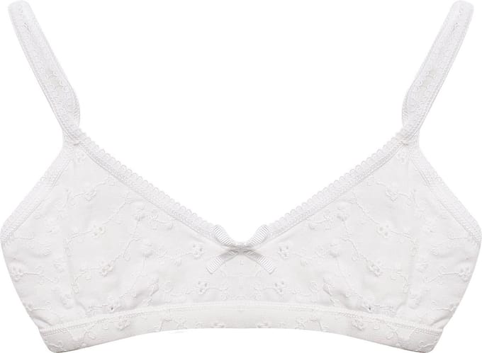 Claesen's® - Meisjes BH Top - Embroidery WitCL 920-White Embroidery-8