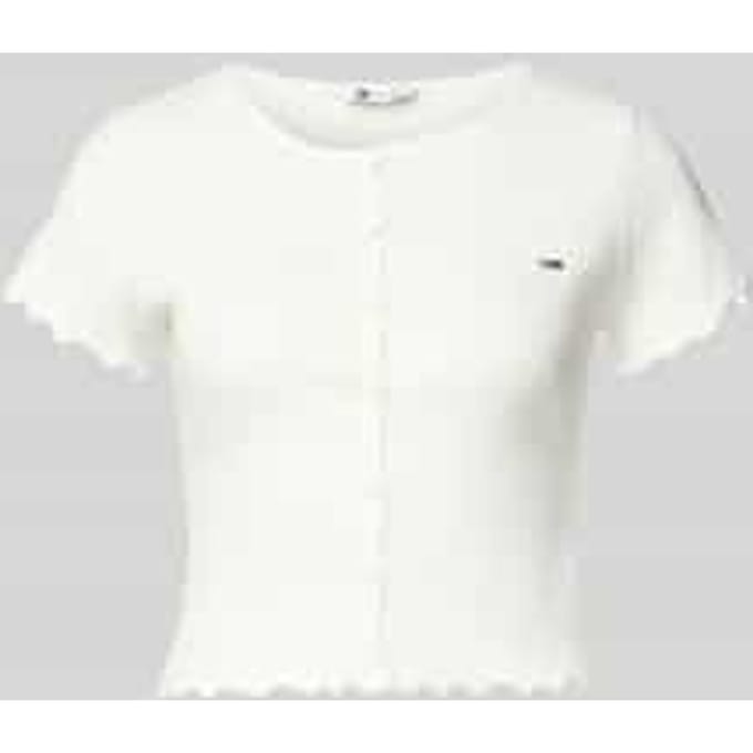 Slim Fit T-shirt van katoenmix