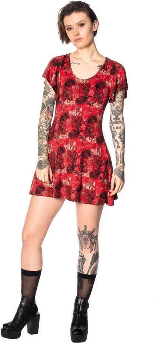 Banned - MAD DAME Korte jurk - S - Rood