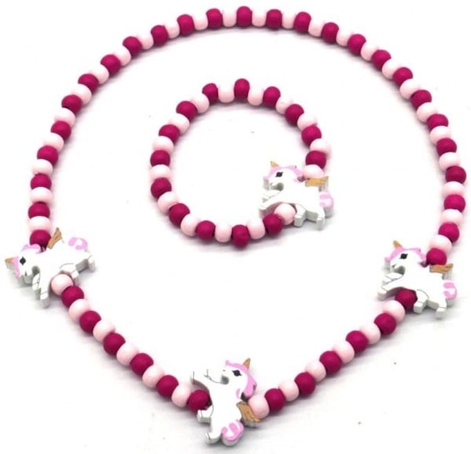 She life style - Kinder Sieradenset - Houten Eenhoorns