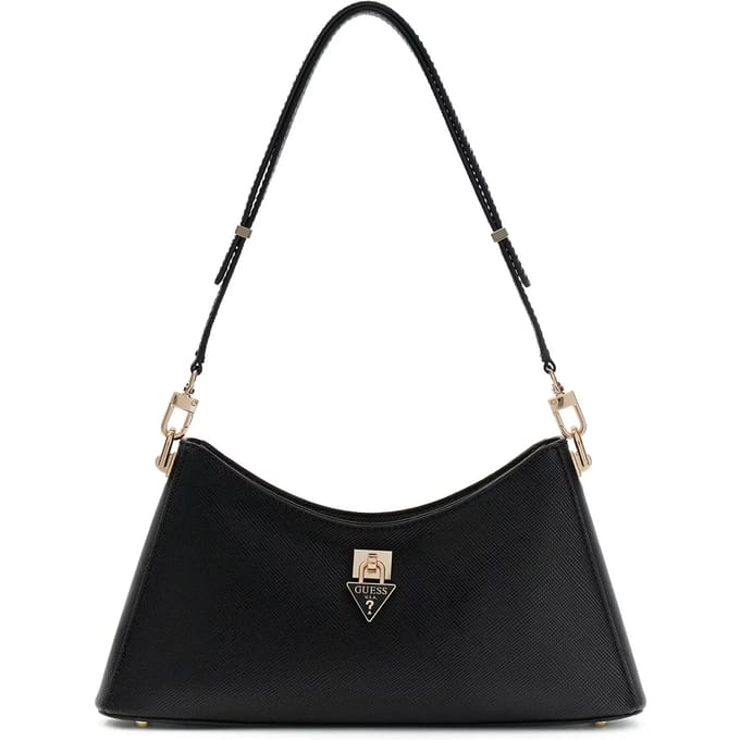 GUESS schoudertas Patsie Shoulder Bag Black zwart