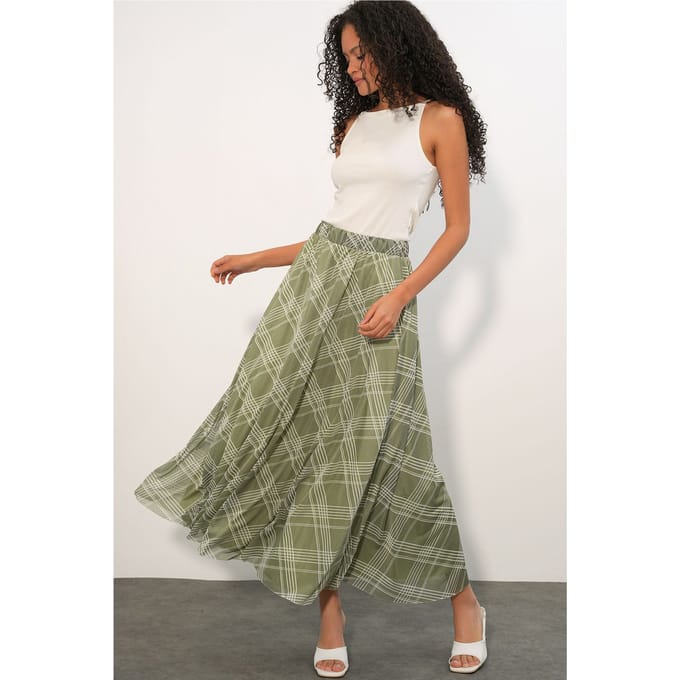 Bloemen Hoge Taille Maxi Rok