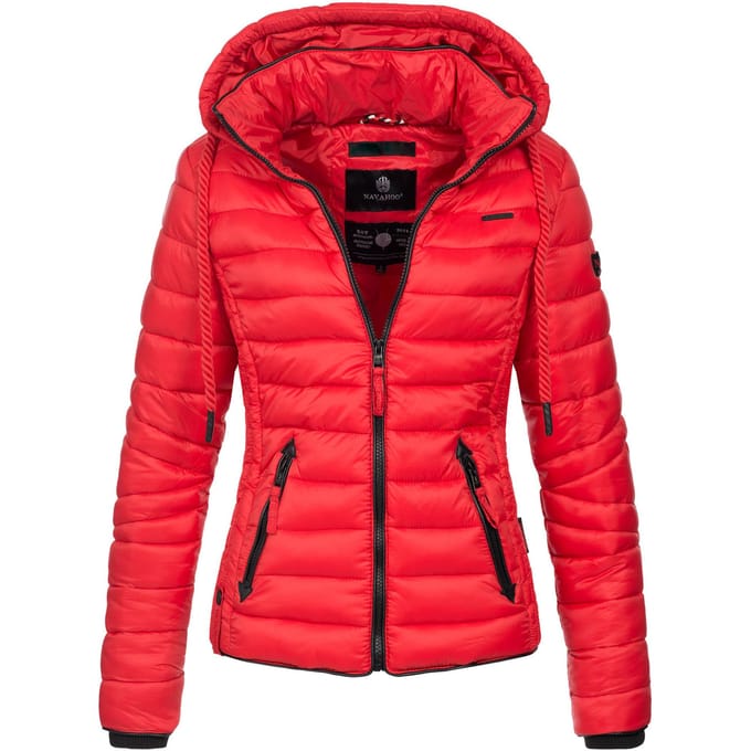 Navahoo Dames Gewatteerde Jas Lulana – Licht, Trendy & Afneembare Capuchon
