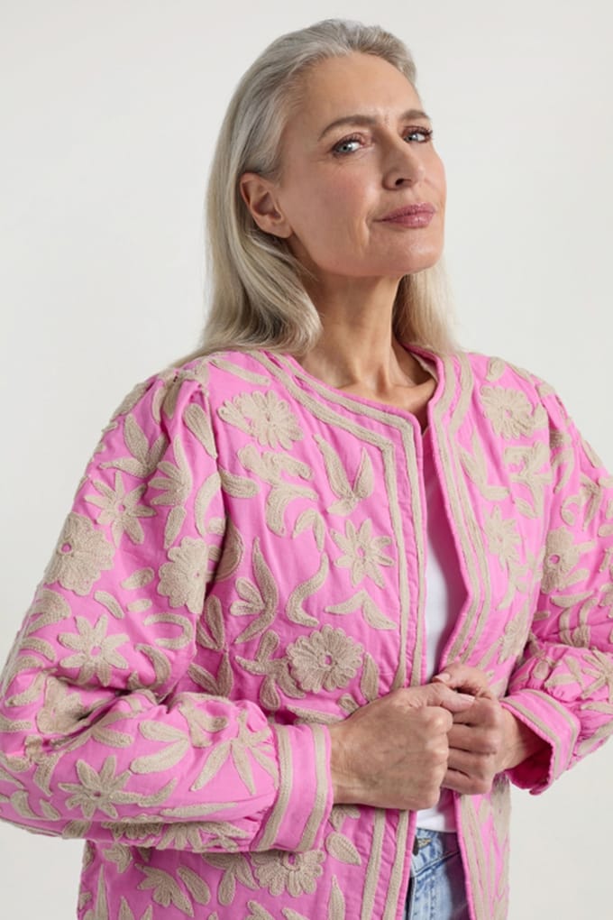 Josephine & Co Daaf Jacket Fuchsia Größe: 36 | Leichte Jacken Outlet | Damen | Rosa