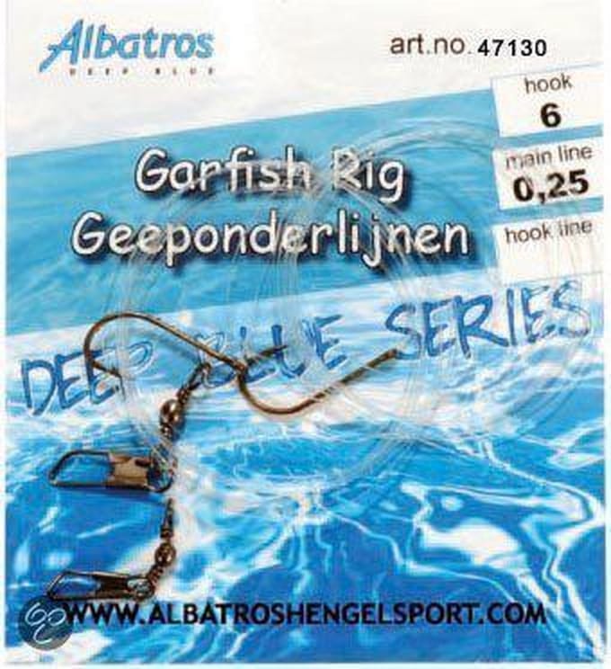Albatros Deep Blue Garfish-Geeprig - Haakmaat 6