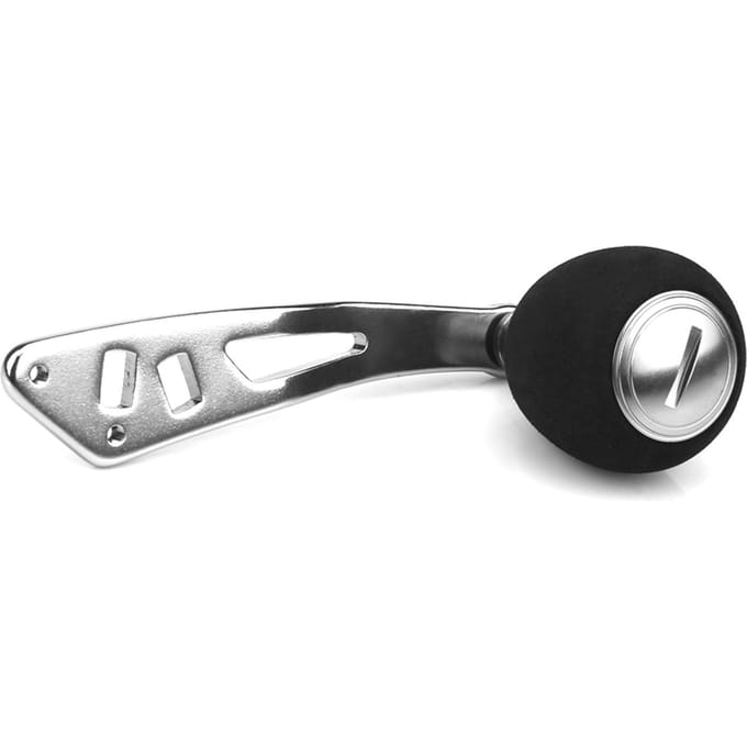3 Kleuren Aluminium Knoppen Vismolen Handvat voor Baitcasting Tackle Gereedschap (Zilver) black