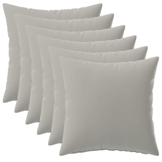 vidaXL - Kussensloop - 6 - pcs - HEERLEN - Grijs - 30 - x - 30 - cm - Polyester