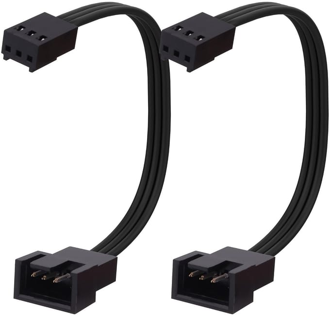 4-Pin PWN naar 3-Pin Ventilator Adapter Kabel voor PC, CPU Koeling en Temperatuurregeling, Molex Plug voor Desktop Computer